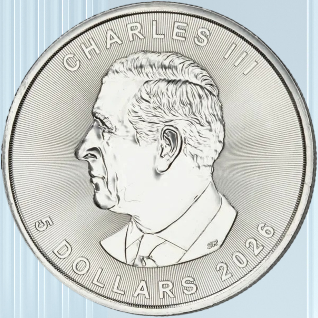2026 1 oz .9999 Fine Silver Canada Maple Leaf Silver Round