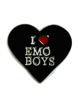 I Love Emo Boys enamel pin picture