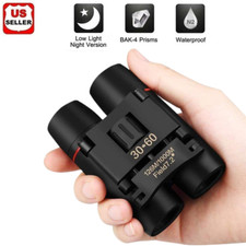 Binoculars 30x60 Zoom Outdoor Travel Compact Folding Telescope Hunting Day/Night picture