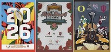 2026 ROSE & PEACH BOWL + NATIONAL CHAMPIONSHIP GAME PROGRAM SET INDIANA HOOSIERS picture