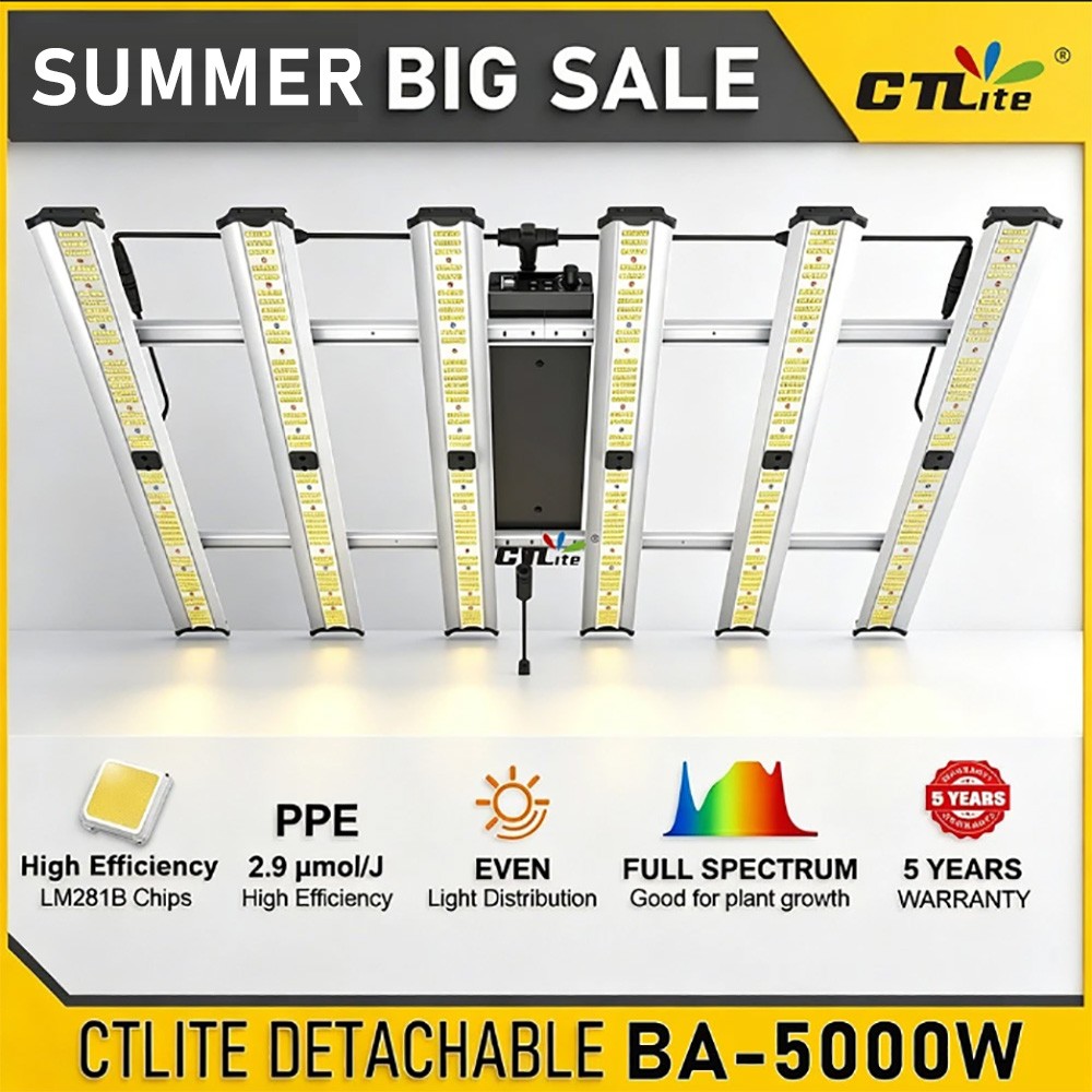 Spider 5000W Commercial Grow Light Full Spectrum 6Bars w/LM281Bled Indoor SE5000 Spider 5000W Commercial Grow Light Full Spectrum 6Bars w/LM281Bled Indoor SE5000