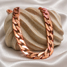 100  Pure Pure Copper Chain necklace Copper Curb Chain Solid Copper jewelry picture