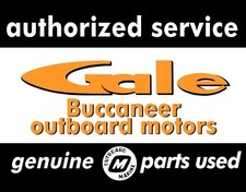 Gale Buccaneer Outboard Boat Motors New Metal Sign: 12x16" Ships Free picture