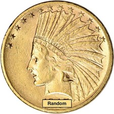 US Gold $10 Indian Head Eagle - AU Condition - Random Date picture