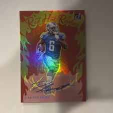 2020 Panini Donruss  D’Andre Swift Red Hot Rookie Autograph Auto /25 RC Eagles picture