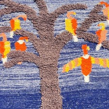 African Handwoven Wool Rug South Africa 46x52inch MATTER COLLECTION picture