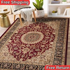 Traditional Living Room Rugs Oriental Medallion Area Rug Carpet Bedroom Rug Sale picture