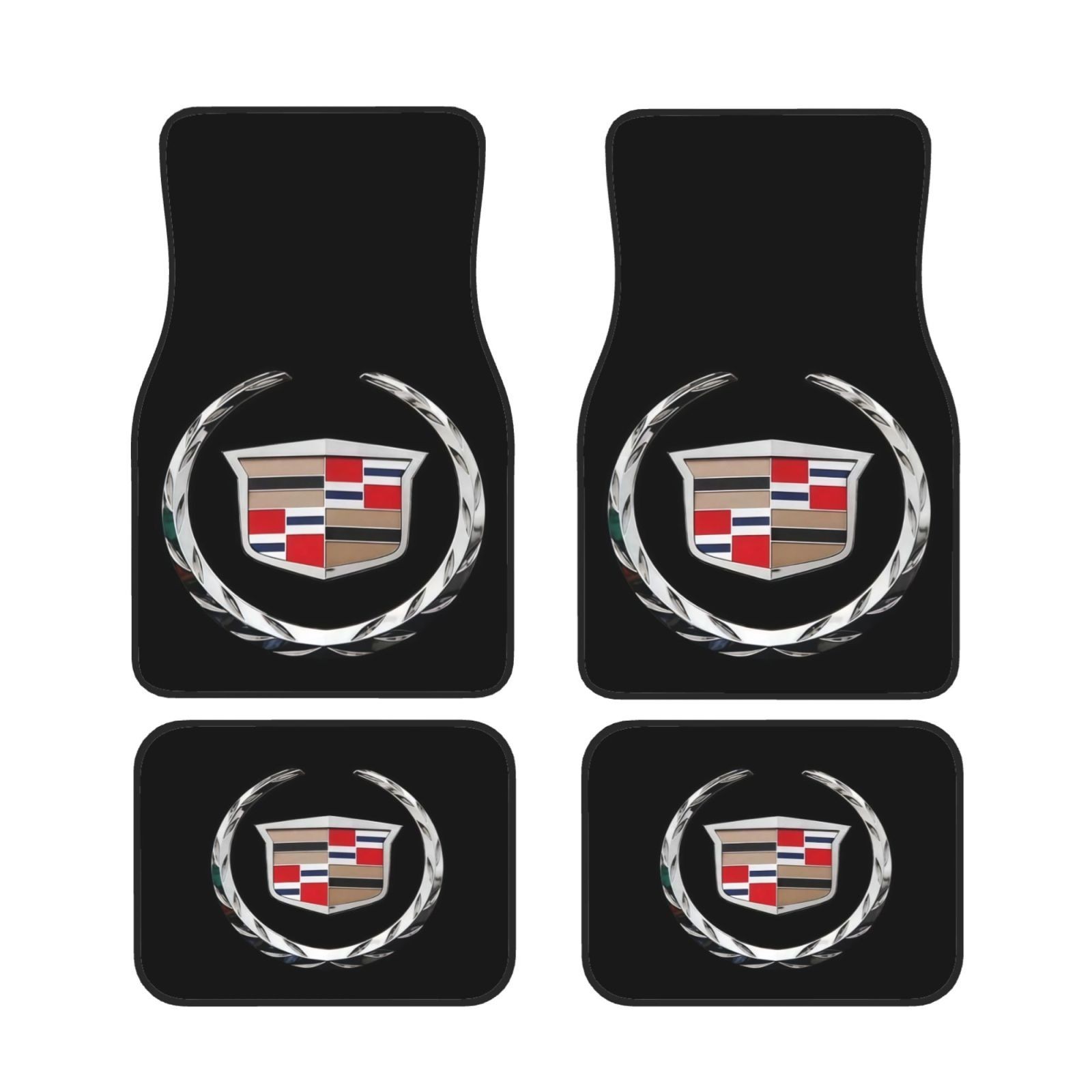 Cadillac 4PCS Universal Car Floor Mats Auto Carpets Interior Trim Accessories Cadillac 4PCS Universal Car Floor Mats Auto Carpets Interior Trim Accessories
