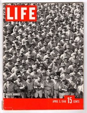 VINTAGE LIFE Magazine April 5 1948 Brooklyn Dodgers Baseball Dodgertown NO LABEL picture