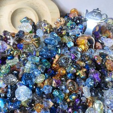 100g Glass beads lot jewelry making mix variety bead supplies Read Description picture