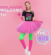 Women’s Size XXL 1980s Complete Costume With Jewelry And Accessories - New picture