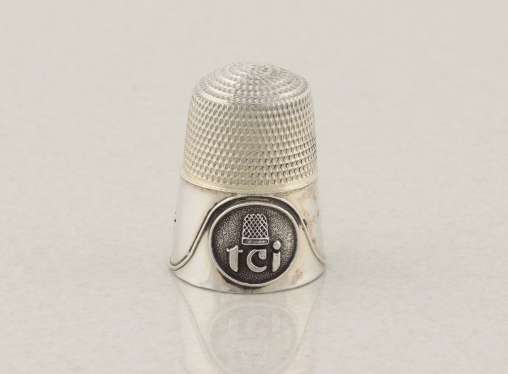 Sterling Silver TCI 1978-1993 15 Thimble Size 7 with 15mm Opening
