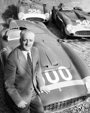 1956 Ferrari Founder ENZO FERRARI Glossy 8x10 Photo Print Engineer Poster picture
