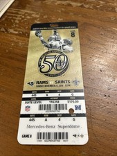 New Orleans Saints Vs Los Angeles Rams TICKET STUB 2016 Plastic Vintage picture