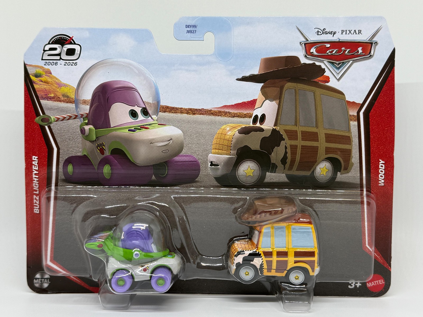 2026 Disney Pixar Cars BUZZ LIGHTYEAR & WOODY 2 Pack JJW87