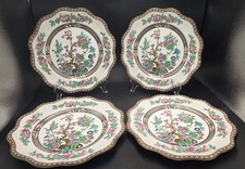 4 Coalport Indian Tree Dinner Plates Scalloped 10 5/8"  Older Mark England Nice  picture