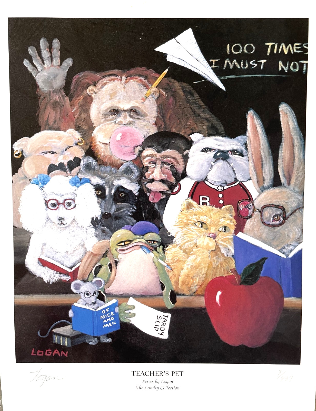 TEACHER APPRECIATION GIFT "TEACHER'S PET" BY LOGAN-LANDRY COLLECTION-LOW NUMBER