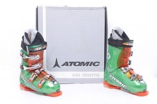 Atomic SX11 Supercross Ski Boots size 26.5 Green Orange 11 Flex index🟦 picture