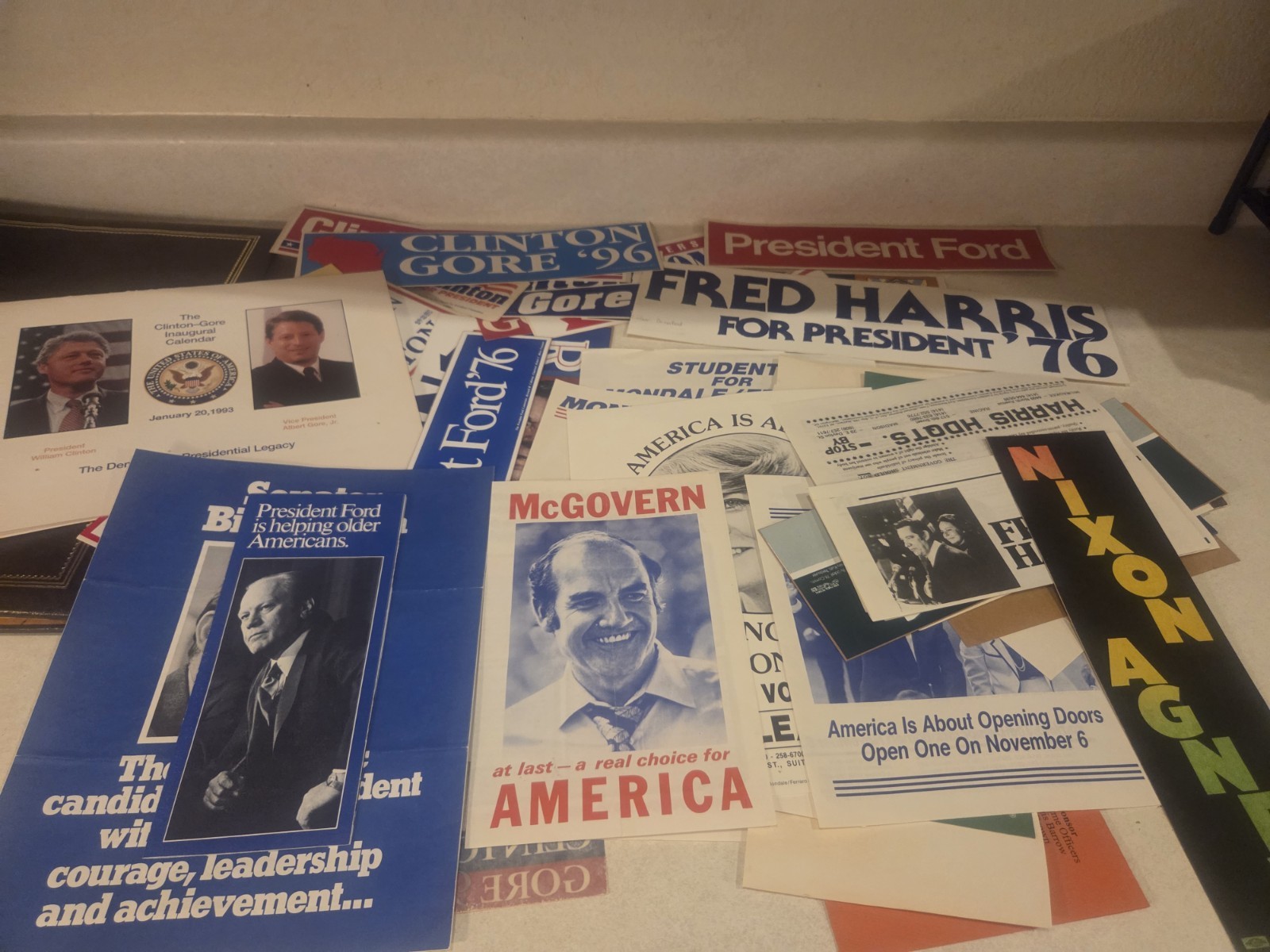 Huge collection Vintage Democrat President Campaign Memorabilia Items