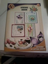 HOBBY DOTS SPRING BOOK FOR SCRAPBOOKING NO 6/ PATTERNS & 3D CUTTING SHEETS NEW picture