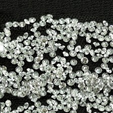 5 pc Natural Diamond 1.3mm Round Brilliant Full Cut GH Color VS SI1 SI I Clarity picture