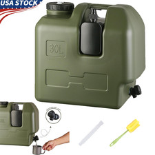 8 Gallon Water Container with Spigot, Camping Water Storage with Tap, Water Tank picture