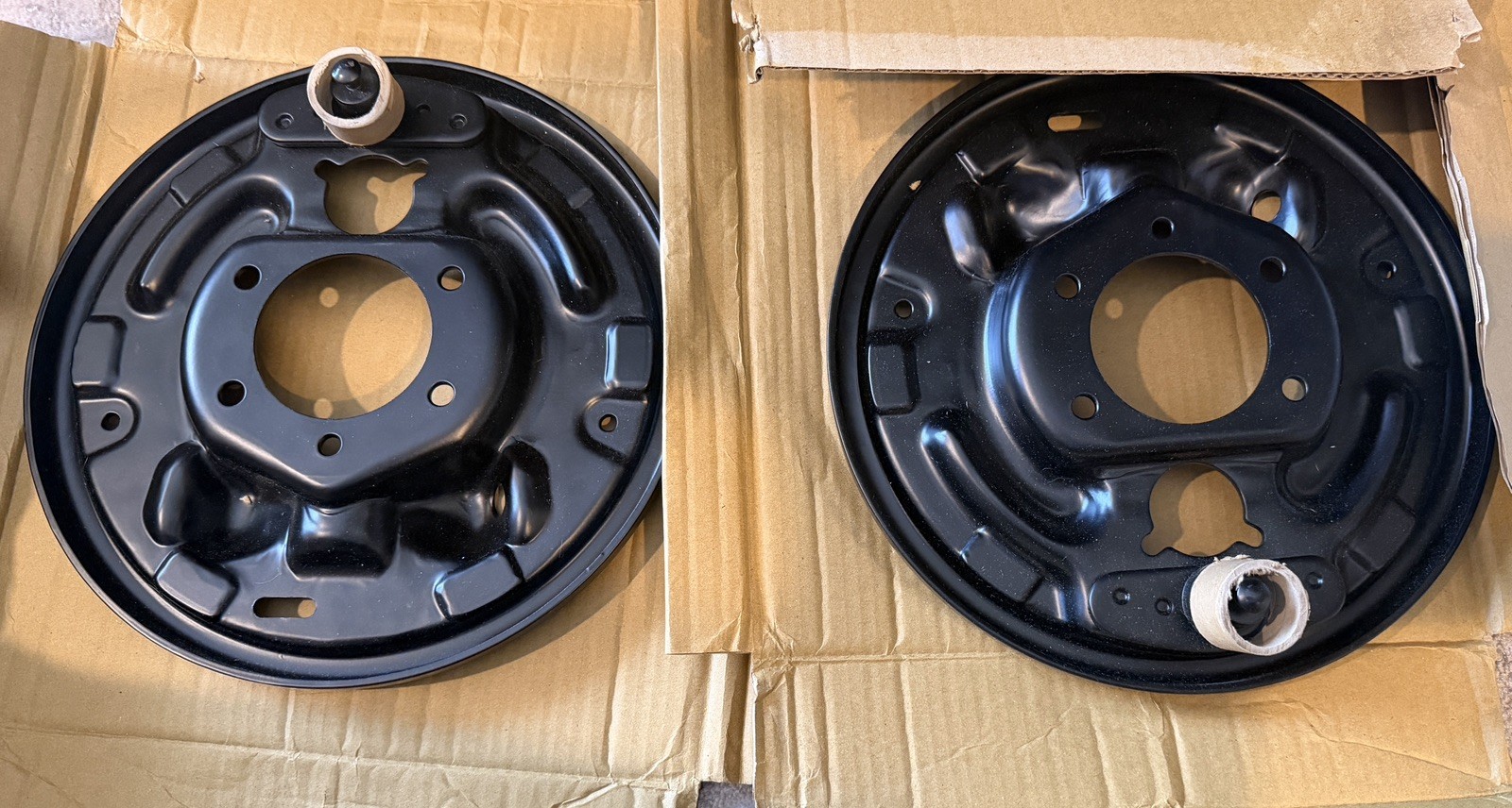 1965 Mustang Shelby GT350 10" x 2 1/2" rear brake backing plates