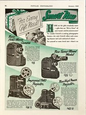UniveX Cameras and Projectors "For Every Gift Need!" Vintage Print Ad 1940 picture
