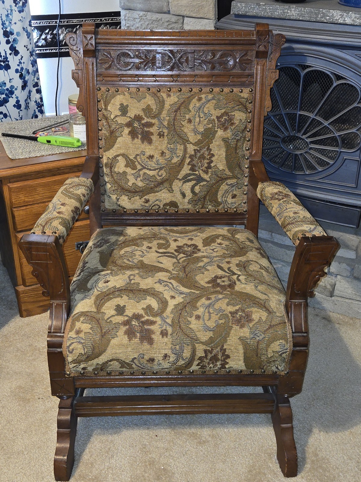 Eastlake Victorian Platform Rocker 