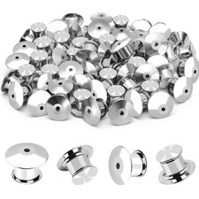 Locking Pin Back Pin Keeper Clasp Backing For Brooch Enamel Lapel 20 PCS NEW picture