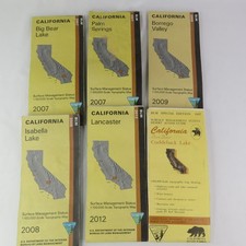 Lot of 6 BLM Maps So California Topographic Topo Map 1997 to 2012 Desert picture