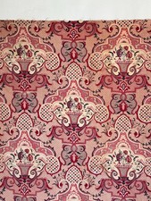 53x34 vintage French fabric palampore inspired design 40's old cloth material f picture