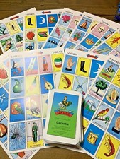 Mexican Lottery Bingo 10 Different Boards, plus Deck of 54 Cards picture