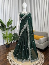 Exclusive Designer Silk Saree With UN Stitched Blouse For Wedding Wear picture