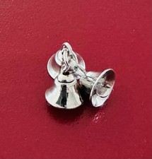 Vintage Sterling Silver Jingle Bells Charm, Circa 1940’s. picture