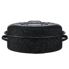 18" Covered Oval Roaster 15 Pound Capacity, Roasting Pan picture