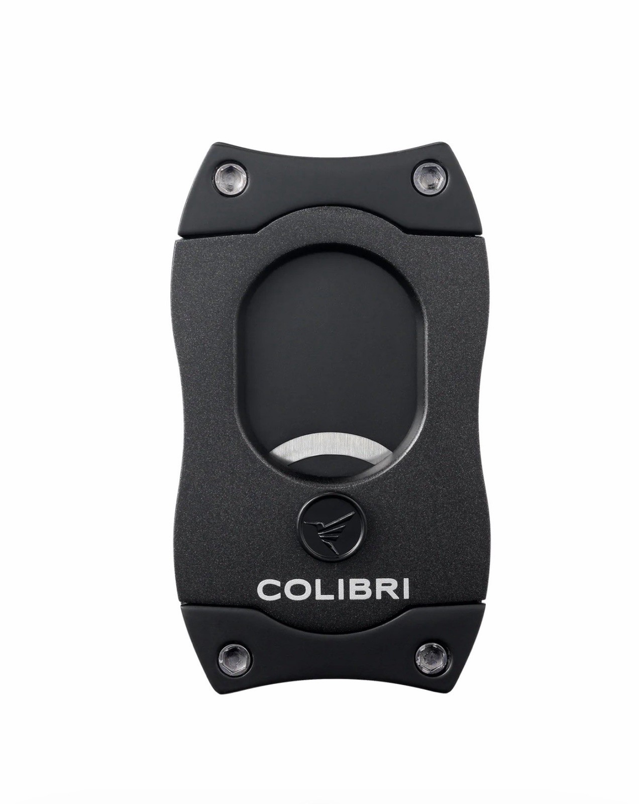 Colibri Black Cigar Cutter Straight Cut for Cigars Premium Quality Accessory