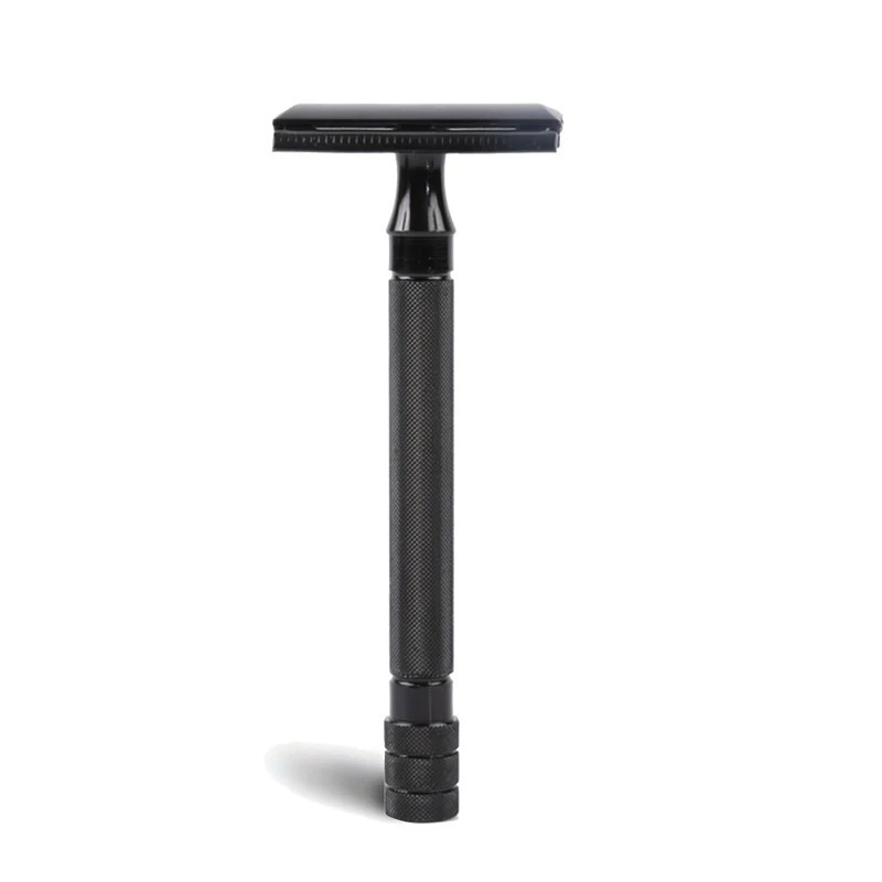 LONG HANDLE DOUBLE EDGE SAFETY RAZOR FOR MEN + 10-40 Free Blades