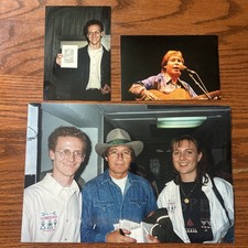 John Denver 1994 Ghent Belgium Original Concert Photo Lot Backstage 3 Photos picture