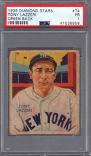 1935 DIAMOND STARS #74 TONY LAZZERI (HOF) PSA 1 PR  New York YANKEES 2nd Base picture