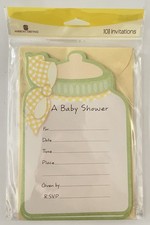 LOT OF 2 AMERICAN GREETINGS BABY SHOWER INVITATIONS PACKS 10 PER PACKAGE picture