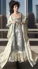 Franklin Mint Porcelain Gibson Girl Boudoir Doll 21" picture