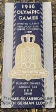 1936 Berlin Germany Olympics Sports Hamburg American line North German Lloyd 2 picture