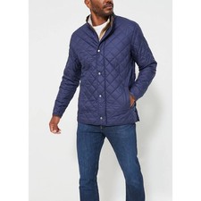 Peter Millar Suffolk Quilted Travel Coat XL Navy Blue Fleece Lined Jacket picture