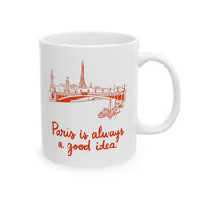 Paris Is Always A Good Idea Coffee Mug Eiffel Tower Travel Quote Cup picture