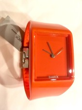 Philippe Starck Watch PH5033 Orange Polished Band, NWT, New Battery, Reg $115 picture