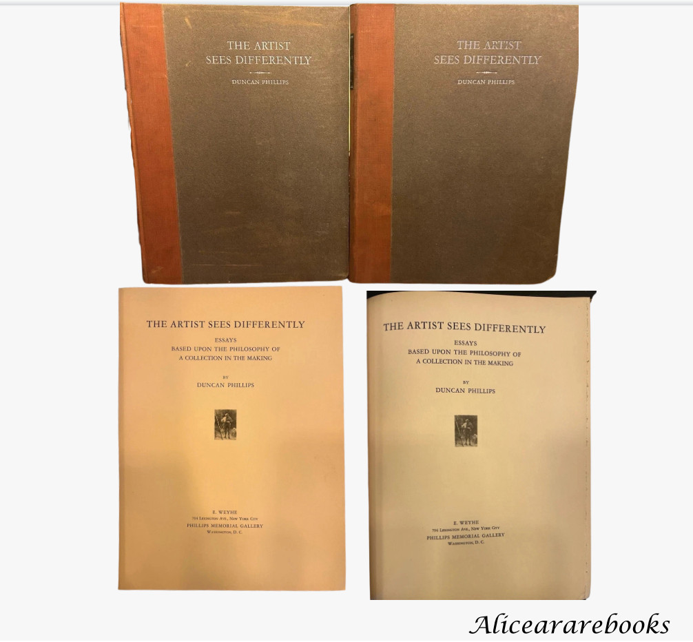 The Artist Sees Differently - Duncan Phillips - 1931 - 2 Volumes - Collection The Artist Sees Differently - Duncan Phillips - 1931 - 2 Volumes - Collection