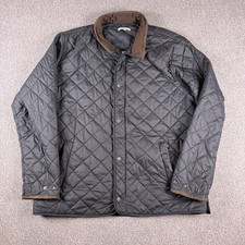 Peter Millar Suffolk Jacket Mens XL  Black Quilted Fleece Lined Travel Full Zip picture