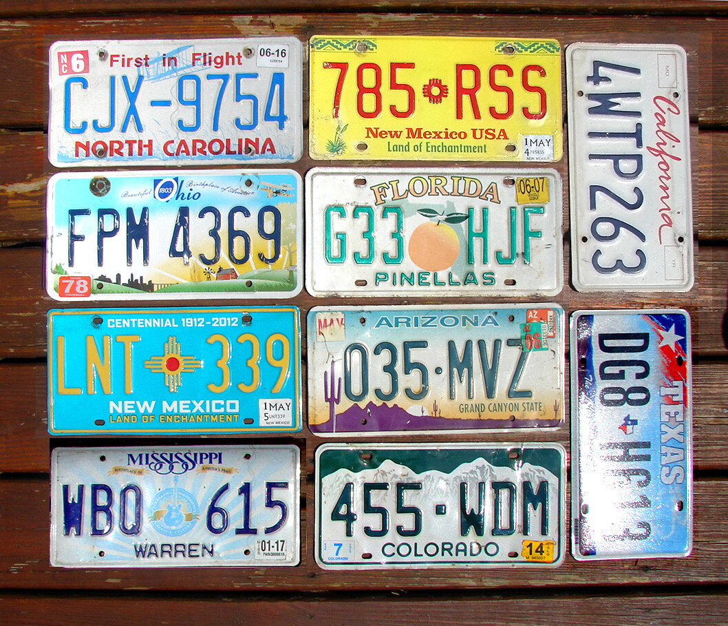 Pack of 10 Craft Condition License Plates Art Projects LOT TAGS (RANDOM PLATES) Pack of 10 Craft Condition License Plates Art Projects LOT TAGS (RANDOM PLATES)