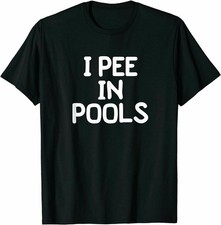 I Pee in Pools Retro Party Quote T-Shirt for Men - Funny Gift Idea picture